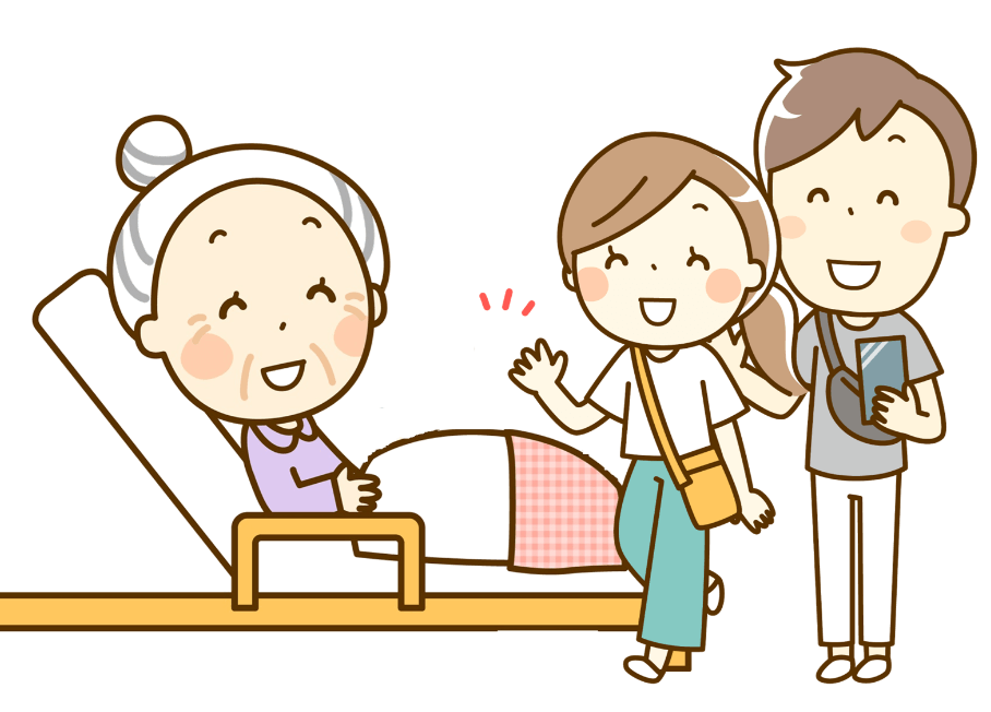 イラスト:面会の様子